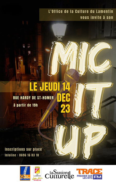 Le « Mic It Up »  scène ouverte, s’installe dans la Rue Hardy de Saint-Homer au Lamentin le jeudi 14 décembre 2023 à 19h! Le Mic It Up est une […]