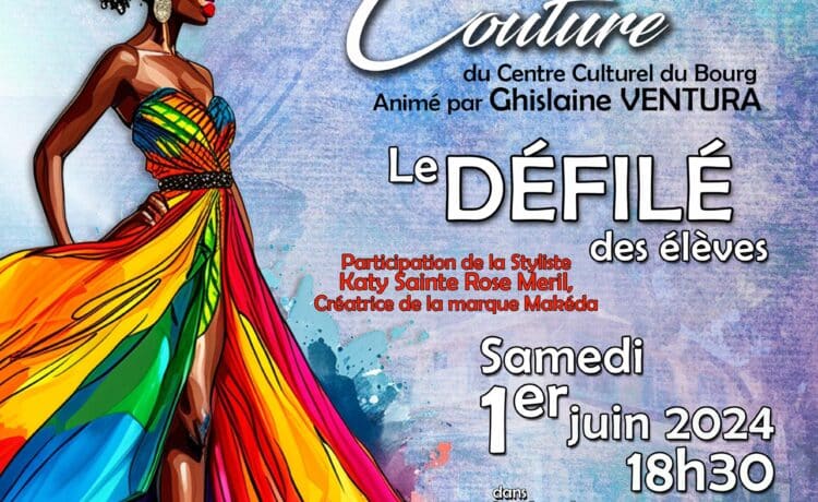 Défilé de l’atelier couture du Centre Culturel du Bourg animé par Ghislaine Ventura