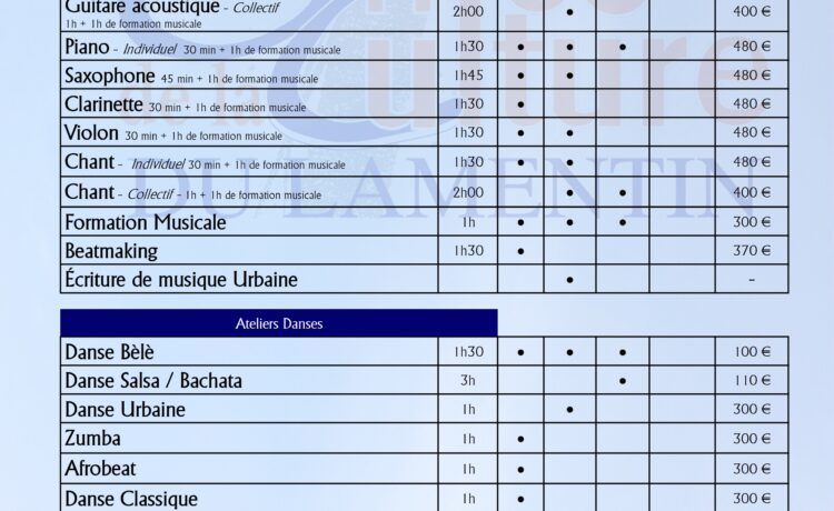 Les ateliers proposés par l’OCL / Rentrée 2024-25